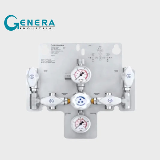 CENTRAL MANIFOLD DOBLE MANUALROTAREX EN ACERO INOXIDABLEMODELO CC283, PRESIÓN DE ENTRADA230 BA
