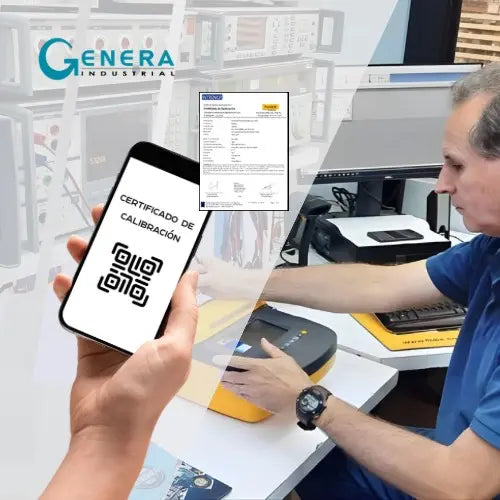 Certificado de Calibración con Trazabilidad a Fluke-Nist-SI para Modelo 105
