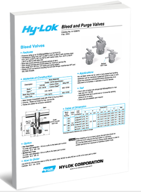 Bleed & Purge Valves